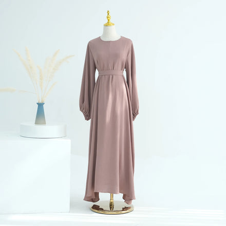 Mexizo Collection Modest Women's Islamic Dresses Zipper Polyester Abaya Wrinkle Resistant Plus Size Anti-Static for EID Muslims