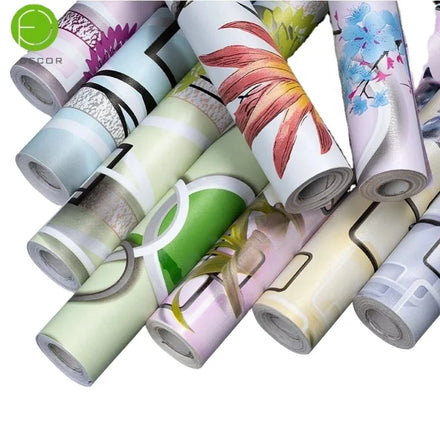 Modern Living Room Hotel Floral Background Wall Self-adhesive Waterproof Mould-Proof Thickened PVC Wallpaper Wall Sticker