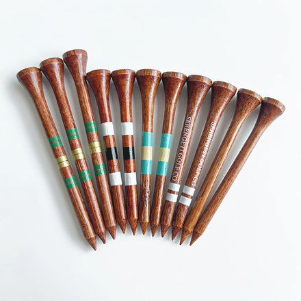 OEM Bulk Customized Bamboo Golf Tees 70-83mm Length Rubber with Custom Logo Available in Brown Custom Paint Color Wholesales