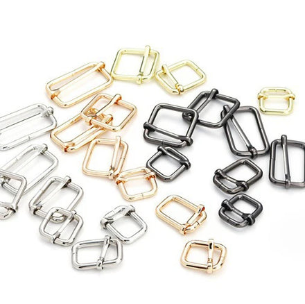 High-Grade Metal Wire Pull Core Buckle Trendy Japanese Adjustable Buckle for Bags Luggage Handbag Hardware Accessories Custom