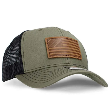 Wholesale Custom Adult 6 Panel Leather Patch Logo Low Profile Richardson 112 Gorras Mesh Snap Back Breathable Fashion Trucker