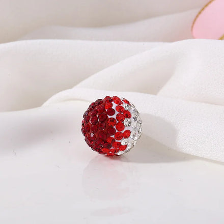 2025 New Wholesale 16mm Color Rhinestone Shiny Spacer Rhinestone Disco Ball Beads for Jewelry Making