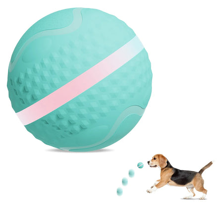 2024 New Automatic USB-Charged Eco-Friendly Plastic Smart Jumping Ball Interactive Dog Training Toy
