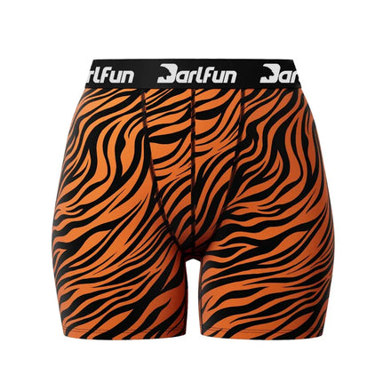 High Quality Women's Boyshorts Underwear Breathable Quick Dry Stretchy Knitted Print Bike Shorts No Rolling
