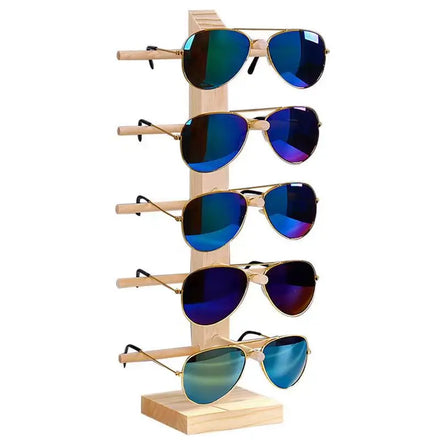 5-Pair Store Glasses Eyewear Spectacles Display Rack Stand Prop