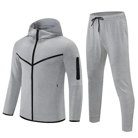 Best Sellers Blank Gym Men Workout Full Zip Jacket and Jogger Tracksuit Two Piece Sports Tracksuit Set