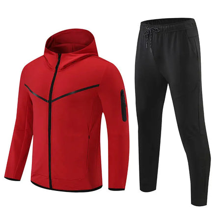 Custom Logo Mens Sports Wear Track Suits Men Zip up Hoodie Set Blank Sweatsuit Tracksuit