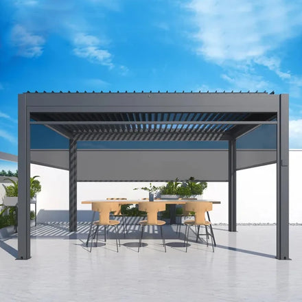 Quality Wholesale Aluminum Balcony Pergola Pergolas Prefabricated Outdoor Motorized Aluminum Pergola