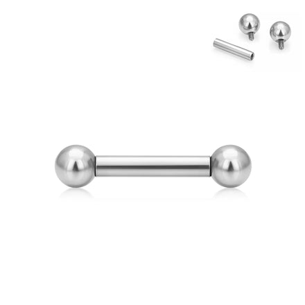 G23 Titanium Large Size Straight Barbell Helix Ear Tragus Cartilage Body Piercing Jewelry