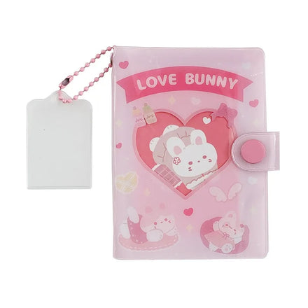 Korean K-POP Transparent PVC 3 Inches Mini Album Photocard Holder Collection Books Cartoon Student Supplies Card Holder Book