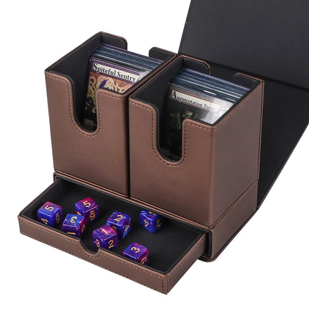 200+ Card Custom Pu Leather + Flannel Game Yogioh Cards Board Pokmon Large Deck Box