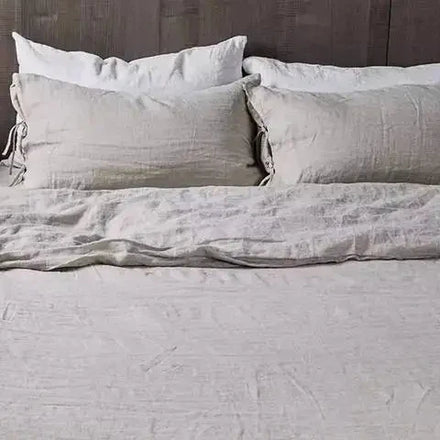 100% Natural Linen Bed Sheet Set Soft Hot Sale Linen Sheets Queen Set