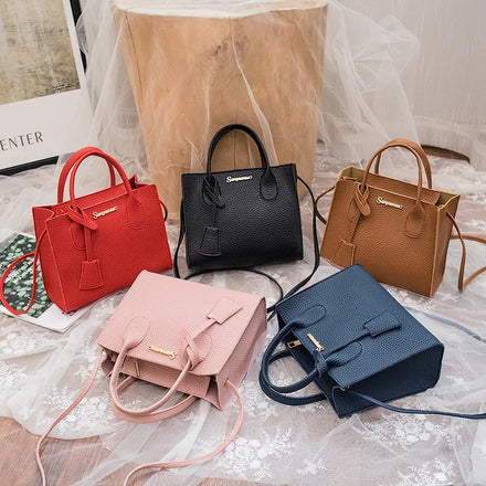 Fashion Hand Bag Ladies Set Shoulder Designer Tote Bag Daily Life Handbag Woman Leather Clutch Bag