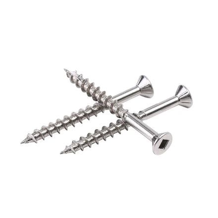 ST5 ST6 ST8 ST10 Self Tapping Stainless Steel Square Socket Robertson Tornillos Para Madera Wood Screw Decking Lag Screws
