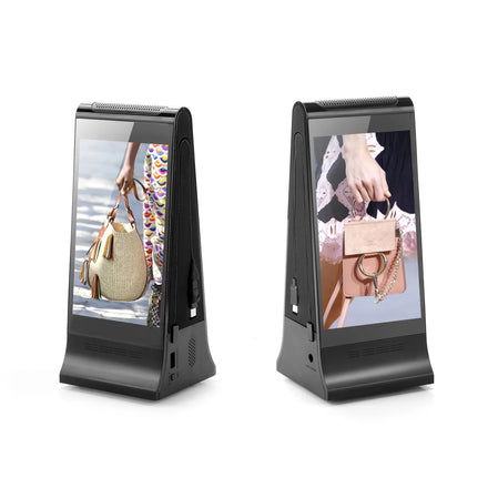 Android System Wifi Connection Double Side Digital Signage Motion Radar Menu Order Tablet Mini 8 Inch Touch Screen Ad Player