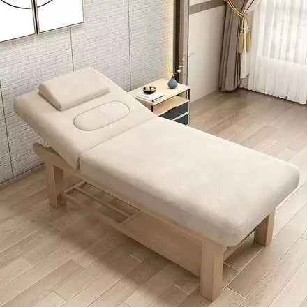 Solid Wood Massage Beauty Bed Beauty Salon Multi-functional Moxibustion Physiotherapy Tuina Eyelash Tattoo Tables With Hole