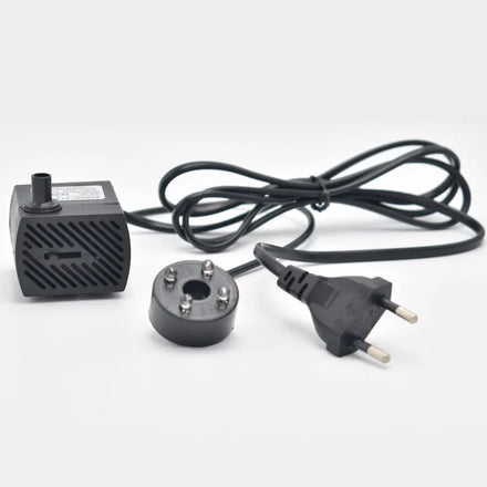 ALMANE AL-229 350L/h Eco-Friendly Plastic Mini Submersible Pump for Aquarium Water Fountain with LED Lights 5W AC100-240V