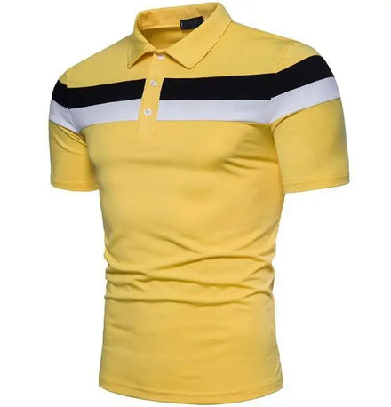 Wholesale Custom logo Polo Shirt Cotton Men's Patchwork Design Casual Polo Shirt Blouse Tops