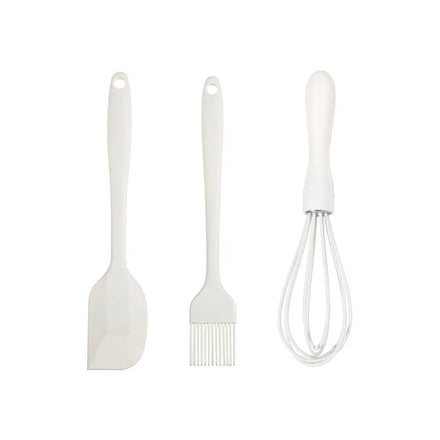 Silicone Baking 3-piece Cake Set Cream Spatula Spatula Kitchen Household Whisk Barbecue Grease Brush Gadget