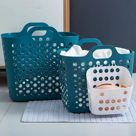 Plastic Large Capacity Dirty Clothes Storage Basket Household Bathroom Foldable Dirty Clothes Basket Dirty Clothes Basket