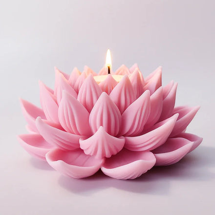 Sanxin Lotus Aromatherapy Candle Silicone Mold Handmade Simulation Flower Car Mounted Incense Stone Grinding Tool