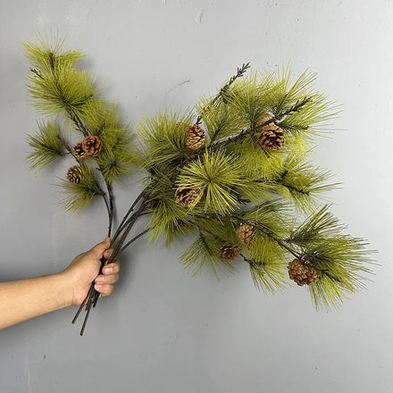 A024 Simulation Tree Artificial Pine Landscape Needles Decorative Tree Pine Cypress Garden Leaf Ponytail Pine