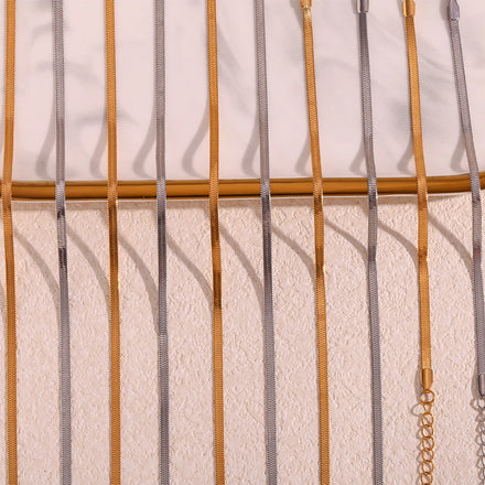 Guarantee Dreamshow Tarnish Free PVD Gold Plated Chain Jewelry Stainless Steel Blade Chain Necklace Fashion Jewelry Body Chain