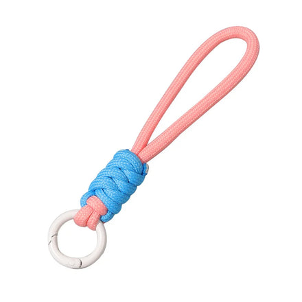 Creative Short Woven Mobile Phone Lanyard Round Rope Key Lanyard 12cm Lanyards Factory Supply