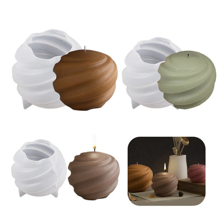 Custom Wholesale DIY 3D Handmade Candle Silicone Mold for Candle Making
