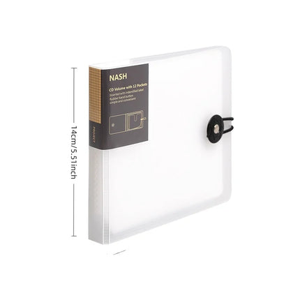 Lightweight Portable Disc Carry Case CD Disc Storage Box for Office Document Disc Keeping