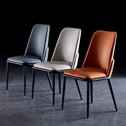 Light Luxury Dining Chairs Modern Minimalist Dining Table Household Nordic Backrest Chairs Comfortable Sitting for a Long Time