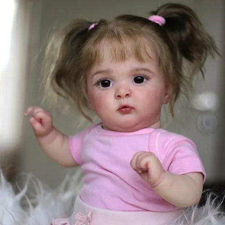 19inch Soft Body Silicone Reborn Baby Dolls Cute Reborn Baby Doll Like Real Kids Toy Dolls for Girl Gift