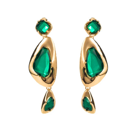 Newest Hyperbole Irregular Woman's Earrings Daily Wear Retro Shinny Fashion Party Ears Decoration Girl's Jewelry