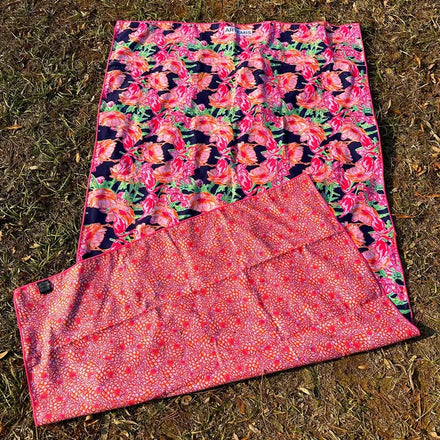Custom Super Dry Super Absorbent Microfibre RPET Recycled Anti Slip Sand Free Beach Towels