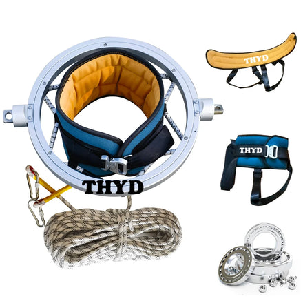 M Size Metal Ring Rotating Structure Leggings Style Gymnastics Twisting Belt for Tumbling Trampoline Diving Bungee Acrobatics