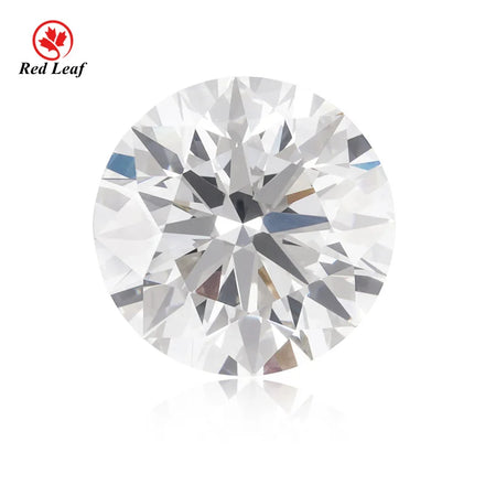Redleaf Lab Grown Round Diamond IGI Certified 1ct to 3ct D VS VVS HPHT CVD Lab Created Diamond for Ring