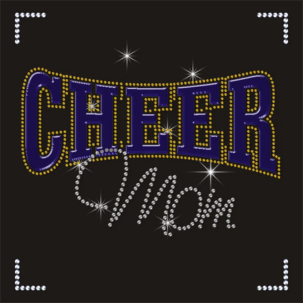 Diamond Shape Rhinestone Heat Transfer Iron on Hotfix Crystal Bling Applique Letters DIY Cheer Mom Outfit