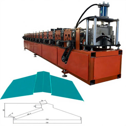 Metal Roof Ridge Capping Roll Forming Machine Roof Ridge Tiles Building Materials Machinery
