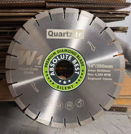 350mm Italdiamant Quartzite Blade With 15mm Segment Height Bridge Saw Dia 14in 16in 18in Diamond Saw Blade for Quartzite Cutting