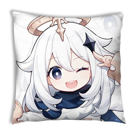 Genshin Impact Game Pillow Cover 100% Polyester Printed Customizable for Hotel & Home Decor Anime Expo Gift Stock Dropshipping