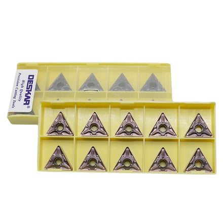DESKAR CNC Lathe Carbide Inserts Turning Tools Machining Cut Sharp Blade Universal Blade TNMG160404 160408-MA LF6018