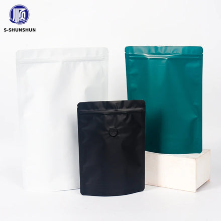 250g Food Grade Upright Bag with Gravure Printing Moisture Proof & Anti-Light Packaging Plastic & Aluminum Zipper for Tea Coffee