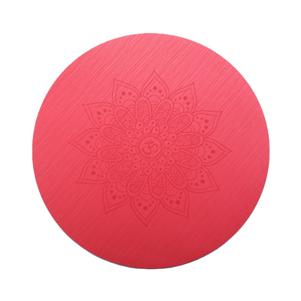Custom Large Round Yoga Mat Eco-Friendly 3mm Thick PU Rubber for Meditation