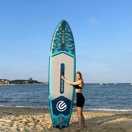 Customizable 11 Feet Long Durable E SUP Glow Colour Stand-Up Paddle Bord Deck Sap Boards Water Sports Customizable Inflatable