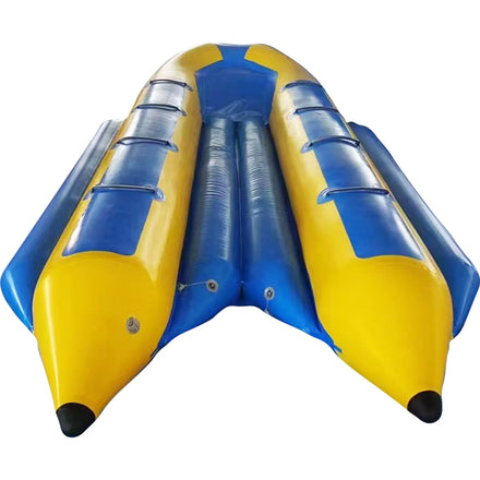 10Riders 2 Tubes PVC Banana Boat Inflatable Flying Towable Tubes for Water Sports & Games