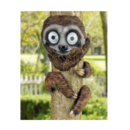 Garden Sloth Animal Sculpture Solar LED Resin Craft Luminous Lamp Handmade Hand-painted Outdoor Decor for Terrace Lawn Balcony