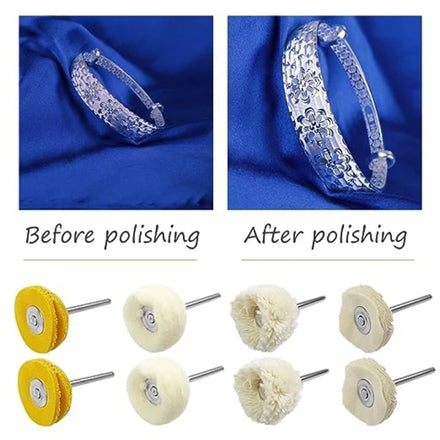 Customizable 3mm Shaft Small Jewelry Buffing Wheel Medium Hardness Surface Polishing Grinding Tool with OEM Support