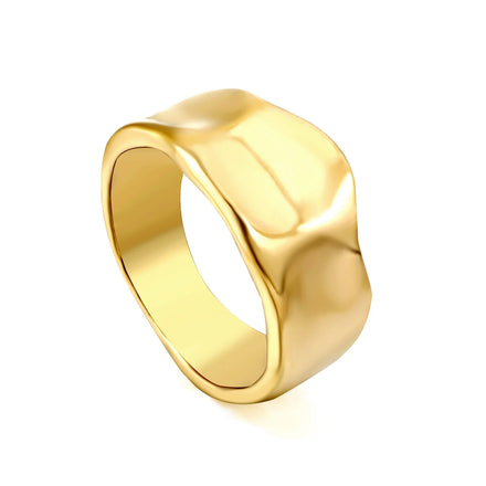 New Arrival Made in China Wedding 18k Gold Custom Stainless Steel 18k Gold Plated Jewelry Fashion Rings Women