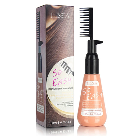 Wholesale Private Label OEM Home Use Hair Straightening Cream with Comb