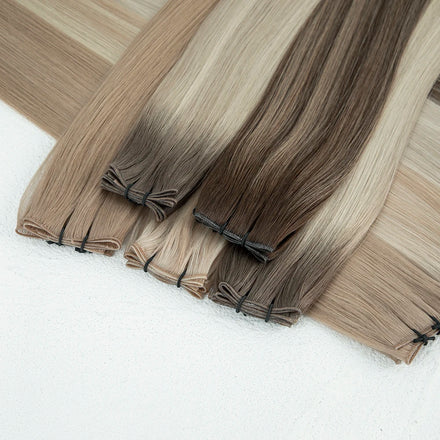 Best Single Donor Russian Double Drawn European Remy Hair Extensions for Genius Weft Dyed Human Hair